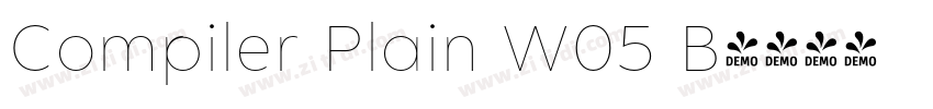 Compiler Plain W05 B字体转换
